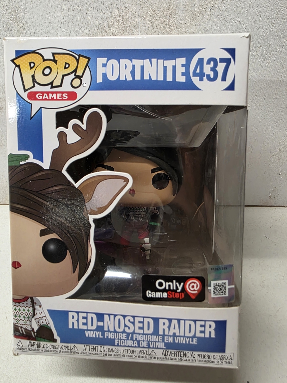 Funko Pop Fortnite Red-Nosed Raider #437 GameStop Exclusive 2018 Vaulted